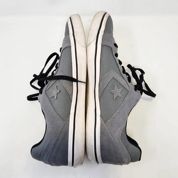 Converse All Star El Distrito OX Gray Sneakers Mens 13 Low Top Leather Canvas - Picture 8 of 9
